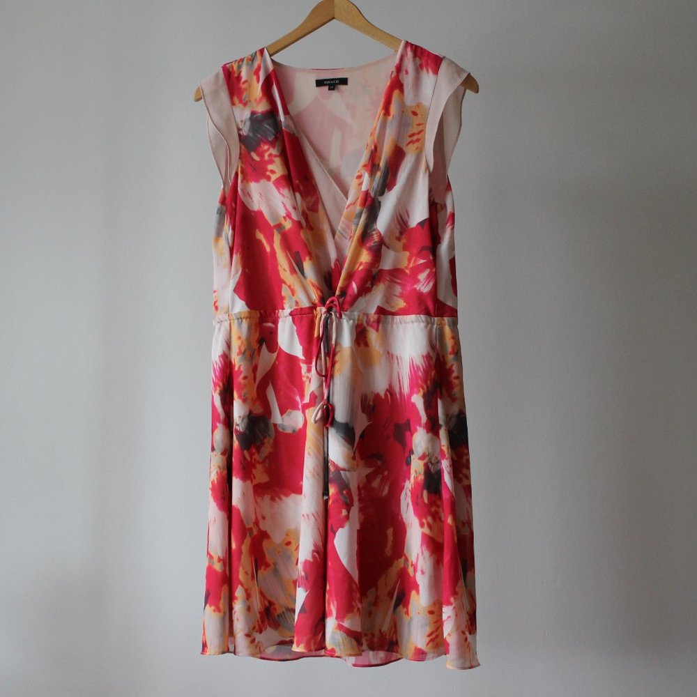 RW&CO Floral Red Dress